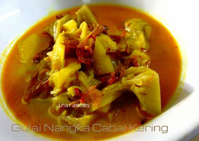 Ini dia! Resep buat Gulai Nangka Cabai Kering yang sesuai selera