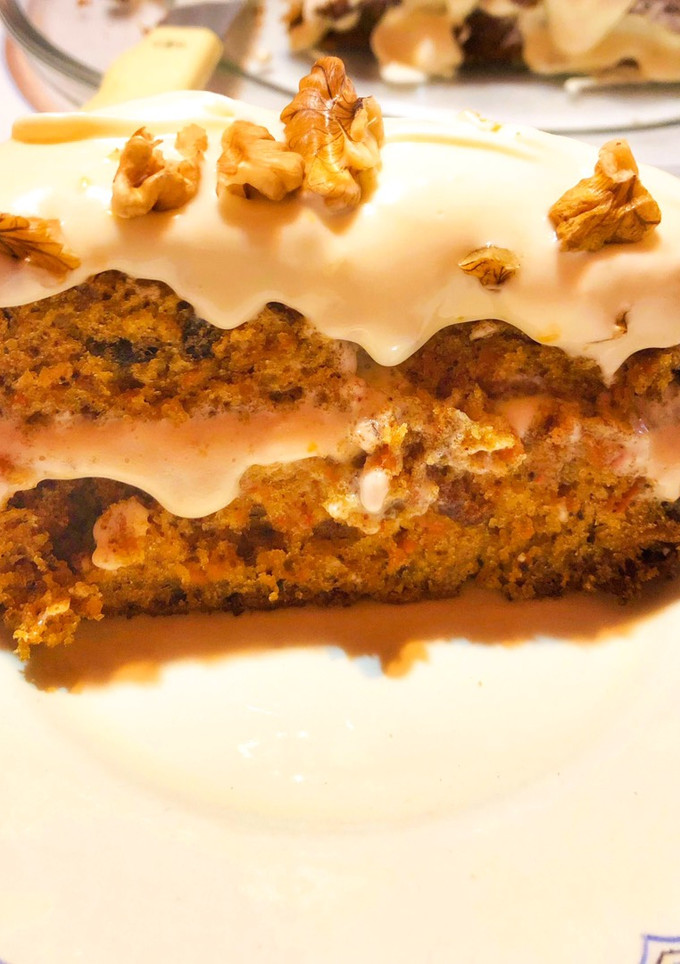 Una foto de Torta de zanahoria o carrot cake