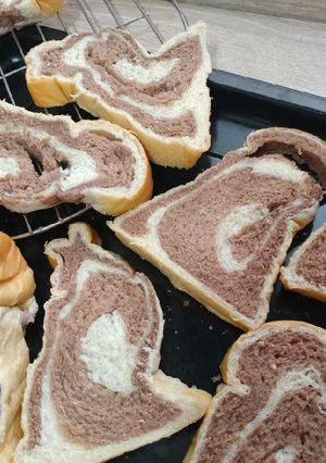 雙色巧克力吐司 的食譜成品照片