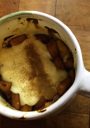 Una foto de Postre de manzana rapidiiiiiisimo