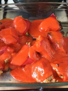 Una foto de Pimientos del piquillo rellenos