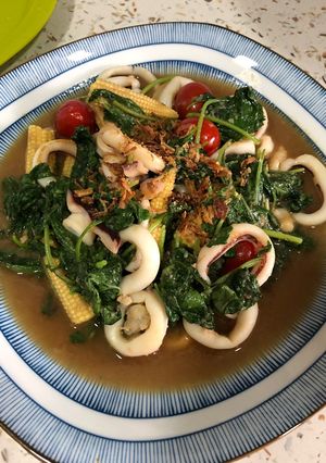 Gambar Bayam goreng berkuah