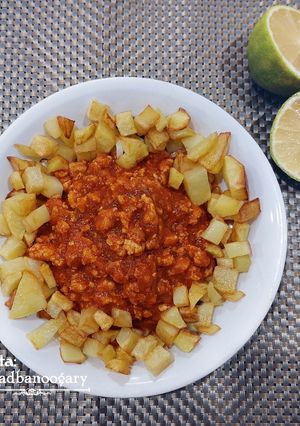 عکسی از دستور واویشکا با مرغ چرخ کرده