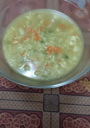 صورة لوصفة شوربة خضار 😋