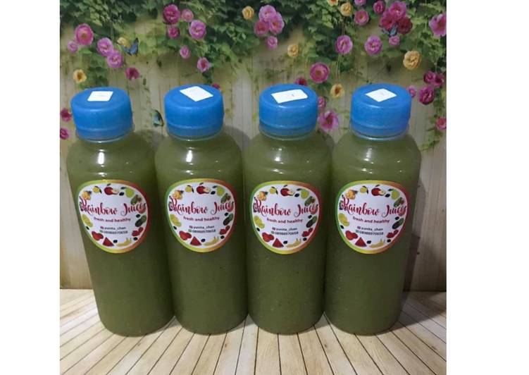 Langkah Mudah untuk Membuat Diet Juice Kiwi Aloe Vera Pear Lettuce, Menggugah Selera