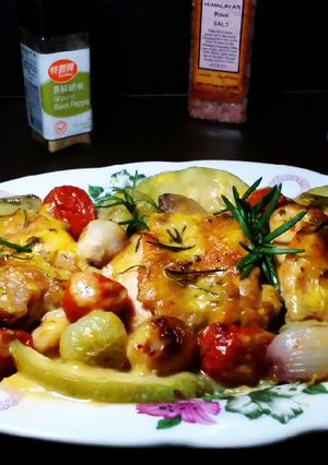 Foto resep 💢Creamy Garlic Butter Chicken 💢 #Ketopad_CP_Baking #MasakItuSa