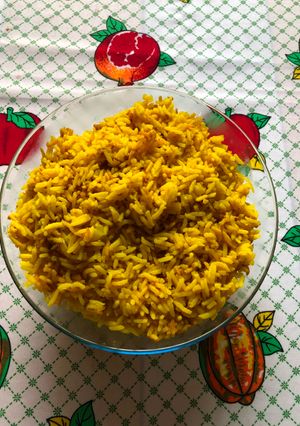 Foto de Arroz com açafrão e curry