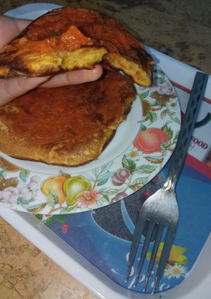 صورة لوصفة بان كيك بمربه جزر