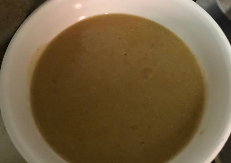 شوربة عدس سهلة و سريعة
