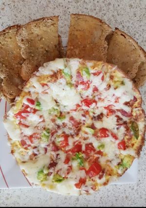 A picture of Bacon,Tomato, Advacado Omelette.