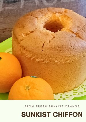 Foto resep SUNKIST CHIFFON ngembang dan empukk