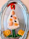Arbolito pinito navideño de queso brie con miel y las cositas ricas que tengas🎄