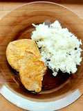 Cotlet de porc la cuptor cu orez basmati