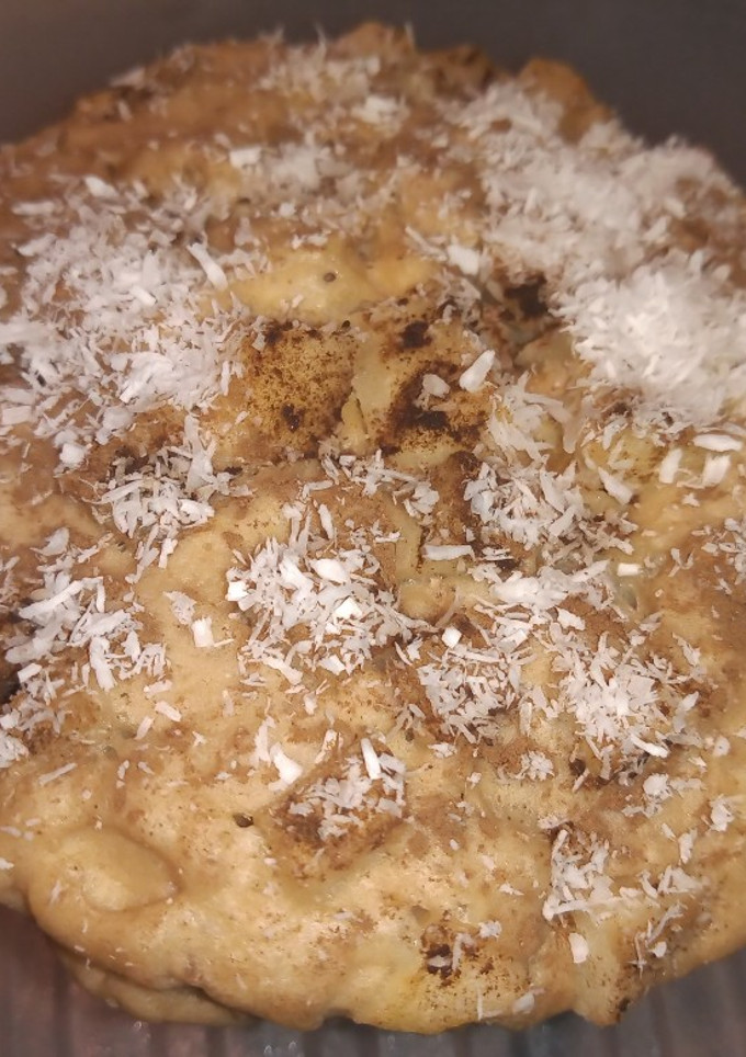 Una foto de Budín mini de manzana light al microondas