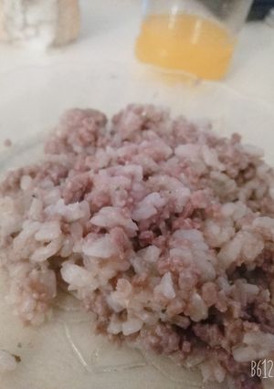 Una foto de Arroz con carne picada
