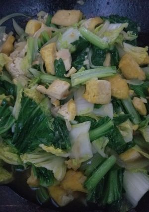 Foto resep Sawi Tahu Saus Tiram