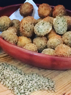 Una foto de Albóndigas de lentejas fritas 👌🏻