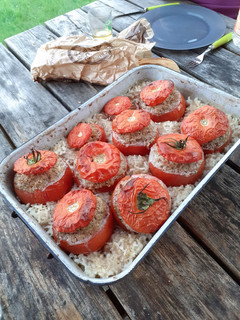 Une photo de Les tomates farcies, plat familial, sain et gourmand !