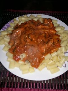 Gombás csirkeragu olaszosan recept fotója