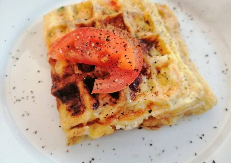 How to Prepare Super Quick Homemade Waffle press omelette