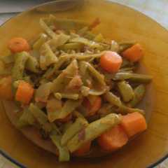 Una foto de Judías verdes con curry y cúrcuma
