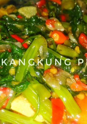 Foto resep Ca Kangkung Pedas Simpel
