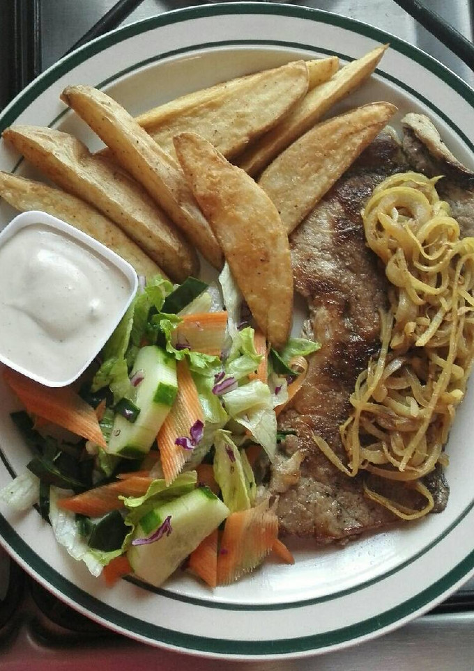 Una foto de Bistec a la plancha