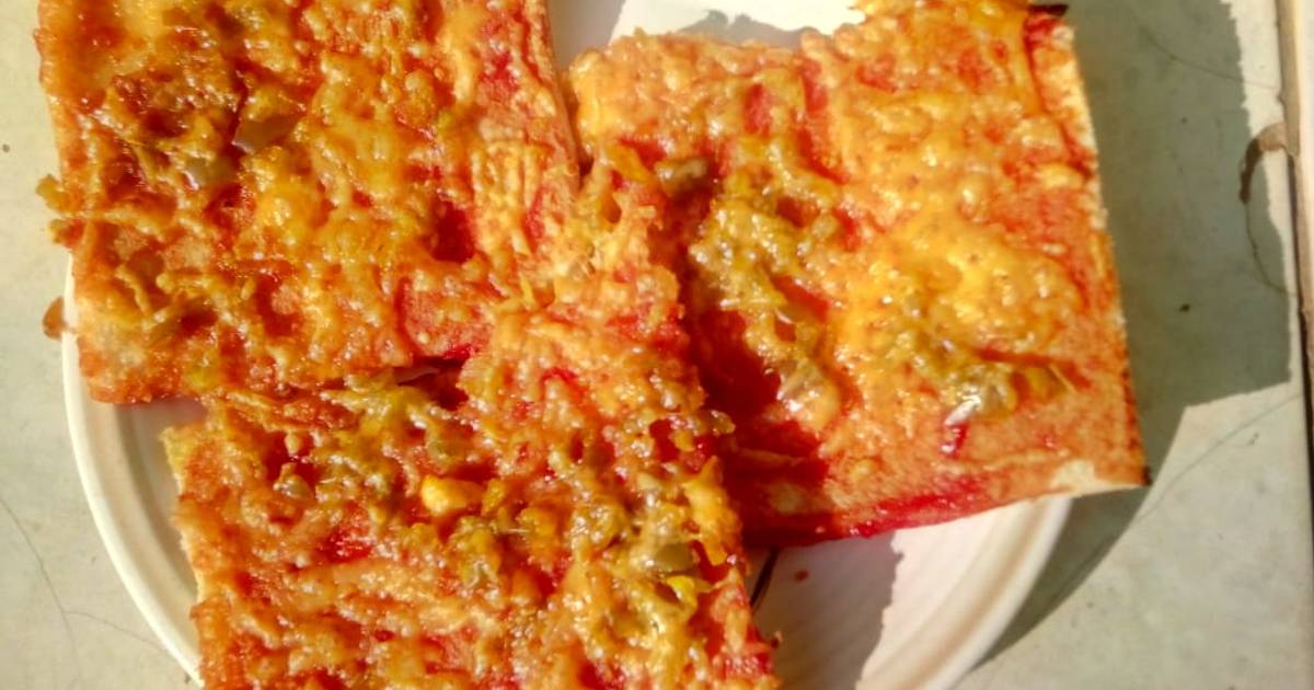 White bread pizza Recipe by Andre Cookpad