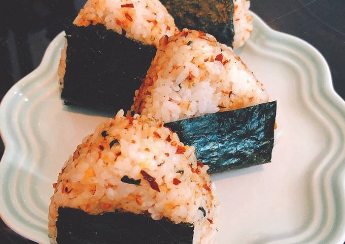 Steps to Make Homemade Umeboshi onigiri/ plum rice ball