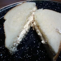 A picture of Simple chicken salad sandwich.