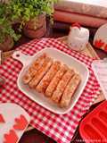 Homemade Chicken Cheese Sausages (Sosis Ayam Keju Homemade)