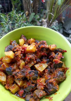 Foto resep Sambal ati ayam dan kentang