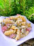 Chrisbie’s Nudelsalat mit Frischkäsedressing
