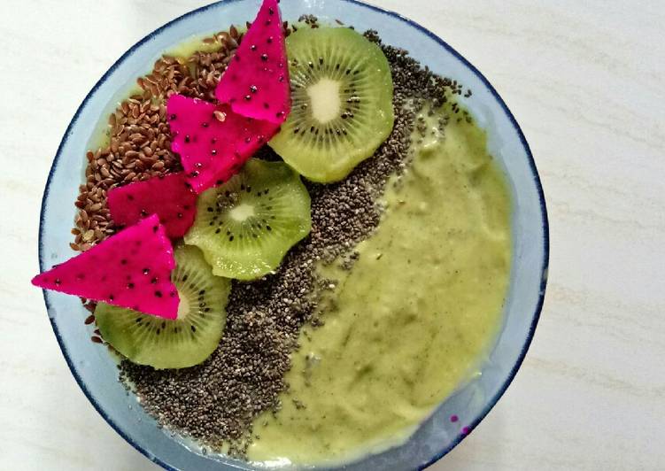 Cara Gampang Menyiapkan Smoothie bowl Sehat sugar free, Enak