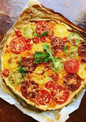 Une photo de ☆Tarte Multicolore à la Tomate☆