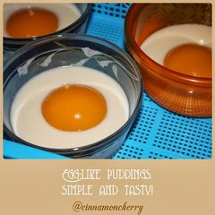 A picture of Medamayaki Replica (Egg-Like Pudding).