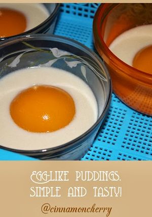 A picture of Medamayaki Replica (Egg-Like Pudding).