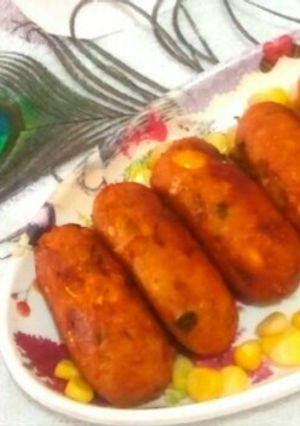 A picture of Sweet corn cutlets.