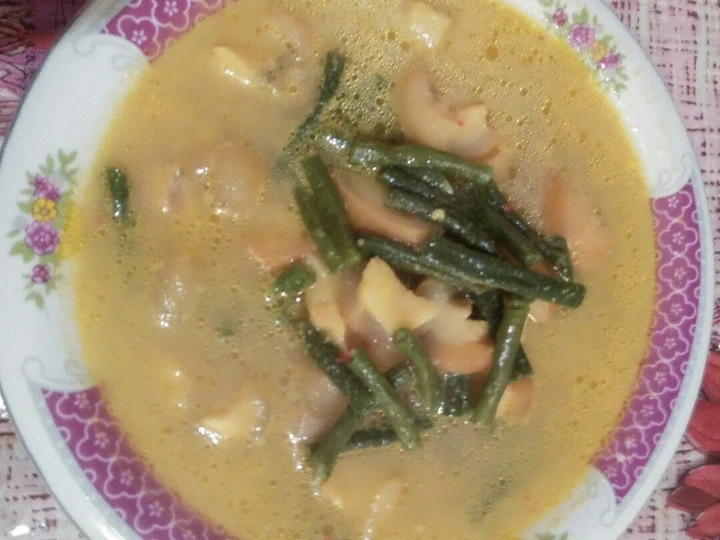 Langkah Mudah untuk Membuat Resep Gulai kikil sapi + kacang panjang(arni munawati) Anti Ribet, Lezat Sekali