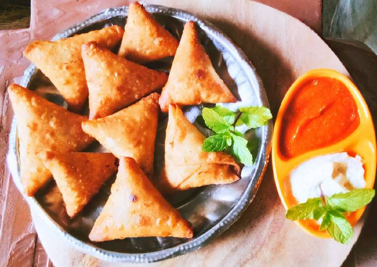 Leftover chapati samosa