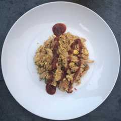 Una foto de Arroz chino con huevo