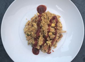 Una foto de Arroz chino con huevo