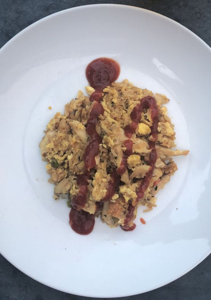 Una foto de Arroz chino con huevo