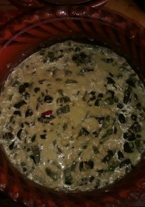 Una foto de Rajas poblanas c/ elote ala mario,s