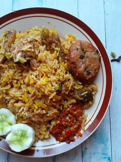 Foto resep Nasi Kebuli Ayam (magic com)