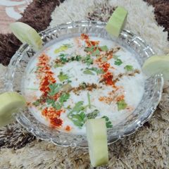 Creamy cucumber summer salad A picture of Creamy cucumber summer salad.