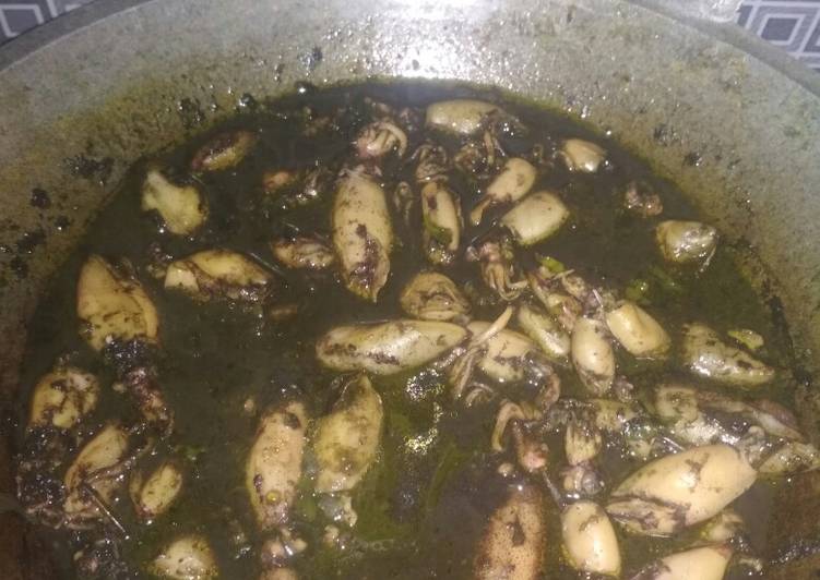 Resep Cumi kuah hitam, Enak Banget