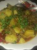 Aloo qeema