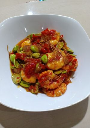 Foto resep Udang Pete Pedas