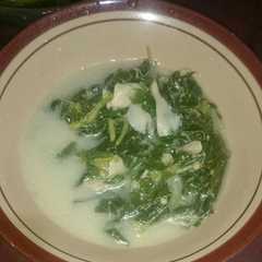 รูปของ Bobor ndeso daun kelor bayam dan jamur
